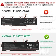CC03XL Battery For HP ZBook Firefly 15 G7/G8 EliteBook 850 855 G7/G8 Series 56Wh picture