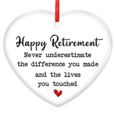 Retirement Gifts for Women, Men, Christmas Ornaments - Thank You, Goodbye, Farew picture