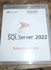 Microsoft SQL Server 2022 Enterprise Core Genuine Server License, Unlimited CAL picture