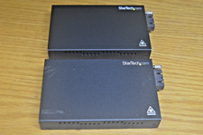 (2) StarTech. Com 10/100Mbps Ethernet to Fiber Media ET90110SC2        (6-A) picture