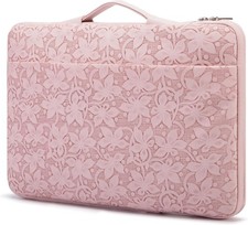 Embossed PU Leather 360° Heavy Duty Protective Laptop Sleeve for 12.5 inch-13.6 picture