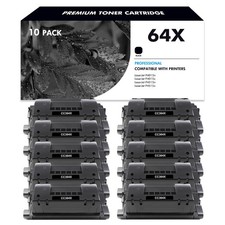 10PK BK Toner Cartridge for HP CC364X 64X LaserJet P4015 P4015n P4015dn Printer picture