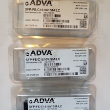 LOT OF 3 - ADVA 1061706193-2.00 SFP/FE/C1510V/SM/LC TRANSCEIVERS picture