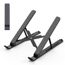 Laptop Stand for Desk, Adjustable Laptop Riser, Black picture