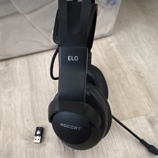 ROCCAT Elo 7.1 Air Wireless RF Over-Ear Headset Boom Mic USB Dongle picture