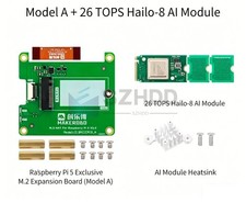 NEW Hailo 8 AI Accelerator Module Based On 26TOPS + M2 HAT For Raspberry Pi 5 picture