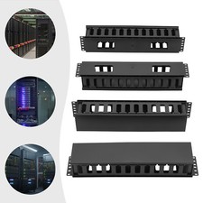 4 Pack Horizontal Rack Mount Cable Management, Cable Organizer, Cable Raceways picture