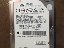 Hitachi HTS542520K9SA00 PN:0A54915 MLC:DA2153 Apple#655-1407A 200gb 2.5