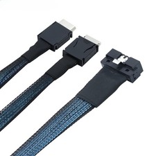 SlimSAS LP Low Profile SFF-8654 8i to 2X Oculink SFF-8611 4i Server Cable picture