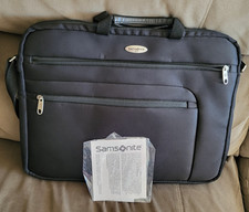 NWOT Samsonite Black Adjustable Strap Shoulder Laptop Computer Bag 16