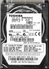TOSHIBA MK8032GAX HDD2D15 D ZL01 T 80GB IDE HARD DRIVE  F/W: C0/AD002D picture