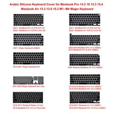 XSKN Arabic Keyboard Cover for Macbook Pro Air 13 14 15 16 M1-M4 Magic Keyboard picture