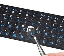 2 PCS Russian Keyboard Stickers for PC Computer Mac Laptop Desktop Keyboard picture