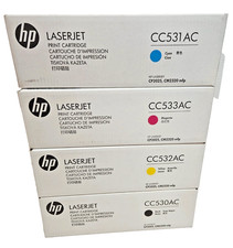 HP 304A CC530AC-531AC-532AC-533AC Toner Set LaserJet CP2025 CM2320 Genuine -CMYB picture
