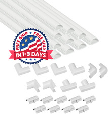 Kit de cubrecables de 157In, ocultadores de cables autoadhesivos de 1,18
