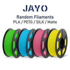 JAYO 4 Rolls 1.1KG/1KG Random Filament 3D 1.75mm PLA PLA+ PETG SILK No Tangle picture