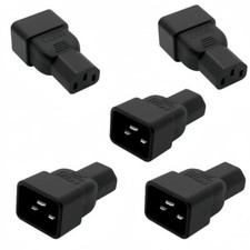 (5PACK) IEC 320 C13 to C20 AC Adapter C20 16A to C13 10A Power Connector picture