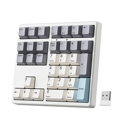Kisnt KN34GT Wireless Mechanical Number Pad, 34-Key 2.4GHz Retro Beige picture