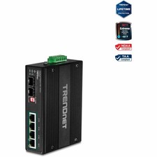 TRENDnet 6-Port Industrial Gigabit PoE+ DIN-Rail Switch 12 - 56 V (ti-pg62b) picture