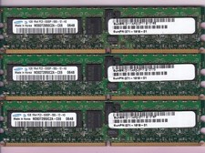 3GB 3x1GB PC2-5300P SAMSUNG M393T2950CZA-CE6 DDR2-667 SUN 371-1919-01 RDIMM KIT picture