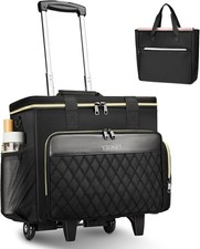 Stylish Rolling Teacher Bag with 15.6'' Laptop Compartment & Tote for Women picture