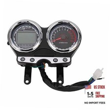 12V Motorcycle LCD Gauge Speedometer Tachometer Gear Mileage Display picture