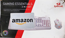 Redragon Gaming Essentials Keyboard & Mouse Set RGB White 7200 DPI QWERTY picture
