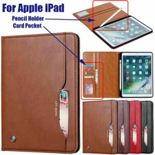 Leather Flip Stand Case Cover Fr iPad 5/6/7/8/9/10/11th Gen Mini Air Pro 2025. picture
