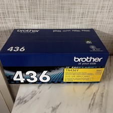 Brother TN-436Y Yellow Toner Cartridge New in Sealed Box 6500 Page Yield JJJ picture