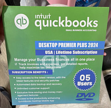 Intuit QuickBooks Desktop Premier Plus 2024 Windows DVD Lifetime 5 Users picture