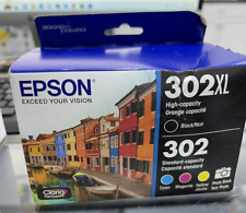 Epson 302XL Black & 302 Standard Photo Black and C/M/Y Color Ink 5 pack Exp 2026 picture