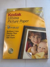 KODAK PREMIUM INKJET SATIN ULTIMA PICTURE PAPER 40 SHEETS 8.5 x 11 10 MIL SEALED picture