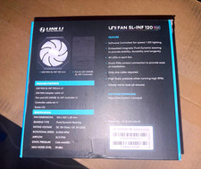 Lian Li UNI FAN SL-INF 120 Black RGB 3-Pack 2100RPM 61.3CFM UF-SLIN120-3B picture