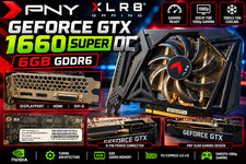 PNY NVIDIA GeForce GTX 1660 Super 6GB GDDR6 XLR8 Graphics Card GPU DVI HDMI DP picture