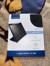 Insignia Pro Folio Case Apple iPad Pro 13” Model New Open Box - Black picture