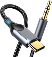 Aux to USB C Audio Cable [4FT], Type C to 3.5mm Aux Cord Hi-Fi DAC Headphone Jac picture