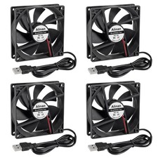 4pcs 9225 92mm x 92mm x 25mm DC 12V 2Pin Computer Fan High Speed Muffin 5V USB picture
