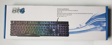 BT Wired Gaming Comfortable Keyboard New with Box Changeable mix color 104 keys picture