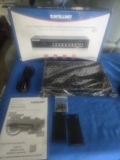 New Full 8Port PoE Ethernet Office Network RJ45 Switch, Intellinet 560764 -V2 picture