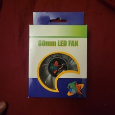 Logisys 80mm LED Case Fan Hydraulic Bearing 21.71CFM 1800RPM LT400RD - New picture