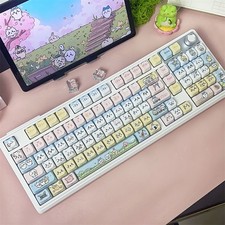 Anime Chiikawa Usagi Hachiware 102 Wireless Bluetooth Mechanical Keyboard Gift picture