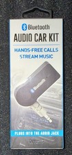 Bluetooth Audio Car Adapter Hands-Free Calls & Home Stereo -3.5mm Rechargeable  picture