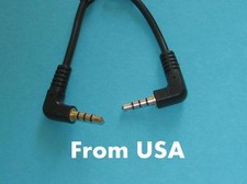 US Seller 5 Pcs 3ft  3.5mm TRRS 4 pole 3 ring AV Both Male Right Angle cable picture