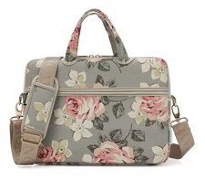 White Rose Patten water resistant Laptop Shoulder Messenger Bag Case Sleeve f... picture
