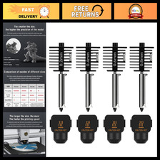 4-Pack Mini Hotend Kit for 3D Printers, 0.2/0.4/0.6/0.8mm Hardened Steel Nozzles picture