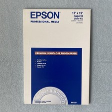 Epson Professional Media Super B 13”x19” S041327  PREMIUM SEMIGLOSS PHOTO PAPER picture