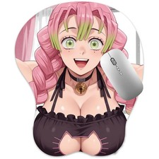 3D Anime Girl Mouse Pad, Oppai Wrist Rest, Ergonomic Gaming Mat,Mitsuri Kanroji picture