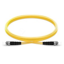 1M ST UPC to ST UPC Duplex 2.0mm PVC 9/125 Single Mode Fiber Patch Cable - 02416 picture