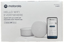 Motorola MH7602 WiFi 6 Router Intelligent Mesh System 2 Units AX1800 Motosync picture