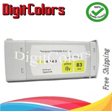 cartridge fits HP Designjet 5000 5500 HP 83 pigment INK yellow y C4943A non oem picture